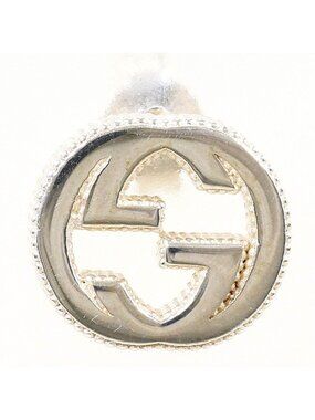 Gucci Interlocking 925 Sterling Silver Earrings Gross Weight